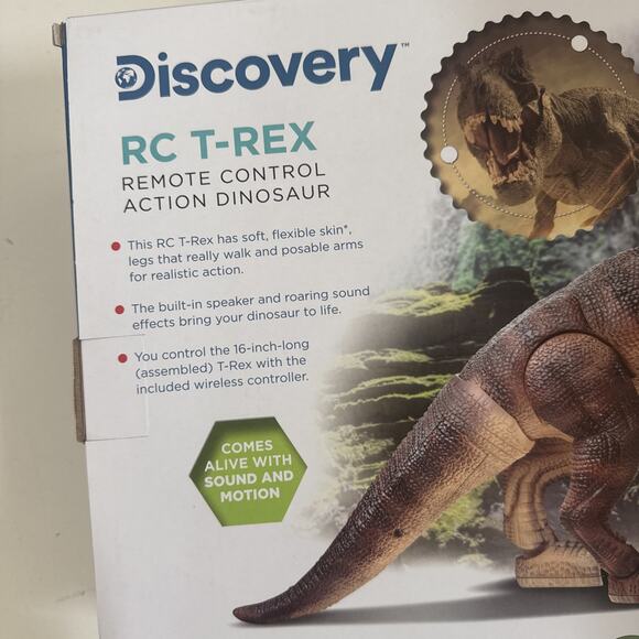 Discovery Kids Remote Radio Control RC T-REX Dinosaur With Roaring Sounds NEW - Picture 5 of 6